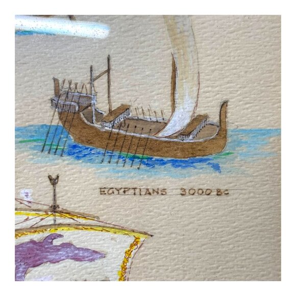 Maritime History Sailing Ships Beach House Coastal Historical Collectors Framed - Picture 4 of 16